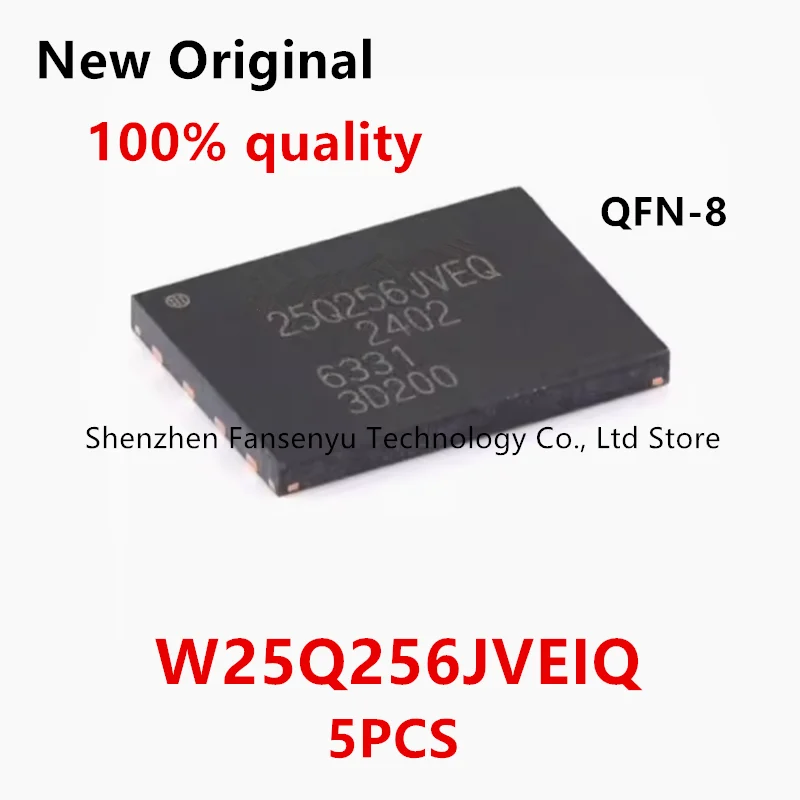 

(5piece)100% New 25Q256JVEQ 25Q256JVEIQ W25Q256JVEIQ QFN-8 Chipset