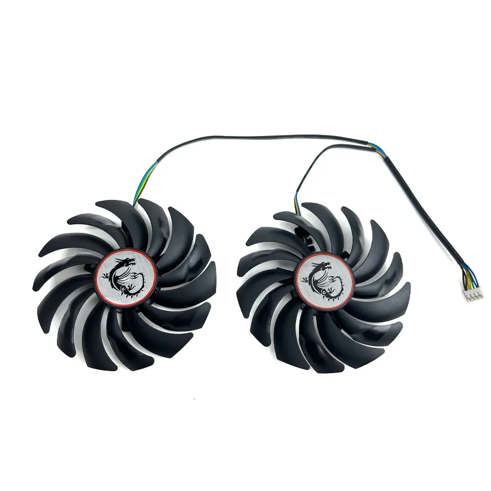 Ventilador de placa gráfica, 95mm, PLD10010S12HH, RX 580, AMD Radeon RX 580, 580, 570, RX 480, RX 470, Novo