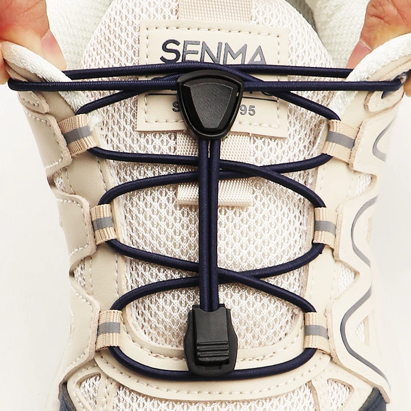 1Pair/2Pair New Round Elastic Shoelaces Sneakers Tennis Lazy Laces Without Ties Unisex No Tie Shoe Laces