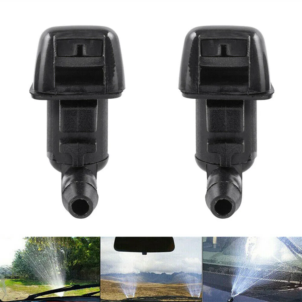 2Pcs For Ford Fiesta 2011-2015 Front Windscreen Wiper Spray Washer Nozzles BT4Z17603A Automotive Wiper Parts