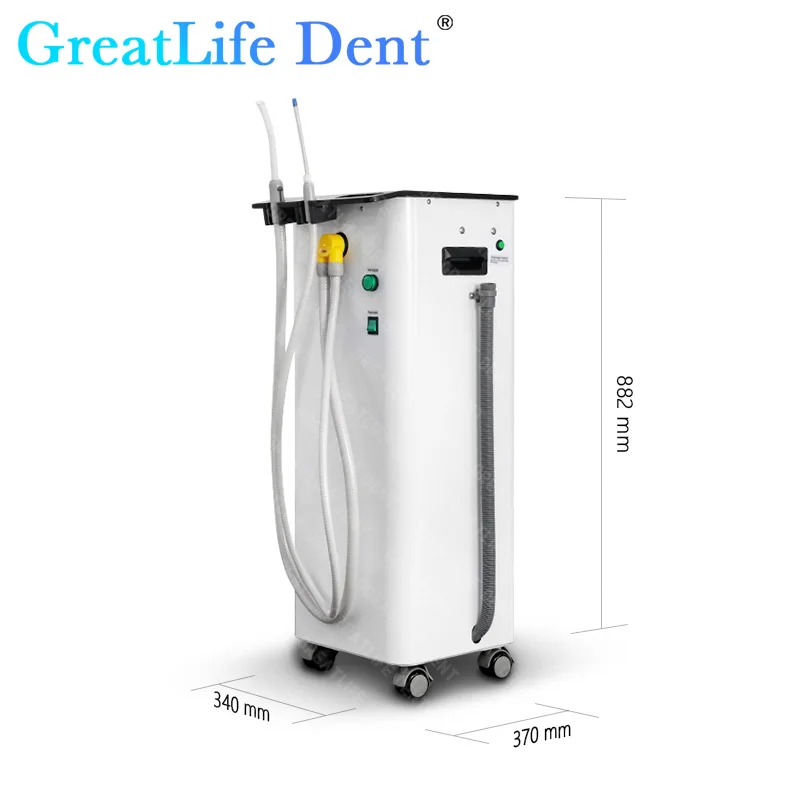 GreatLife Dent Dental Оральный всасывающий насос Машина Система Стоматологический всасывающий блок Передвижная портативная стоматологическая аспирационная машина