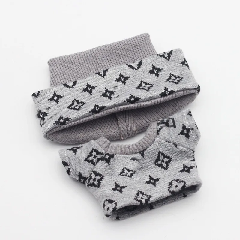 

17 см 1-е поколение, 2-е поколение, 3-е поколение слепая коробка Лабу плачущее сокровище 10 см хлопковый кукольный свитер вязаная шапка с принтом