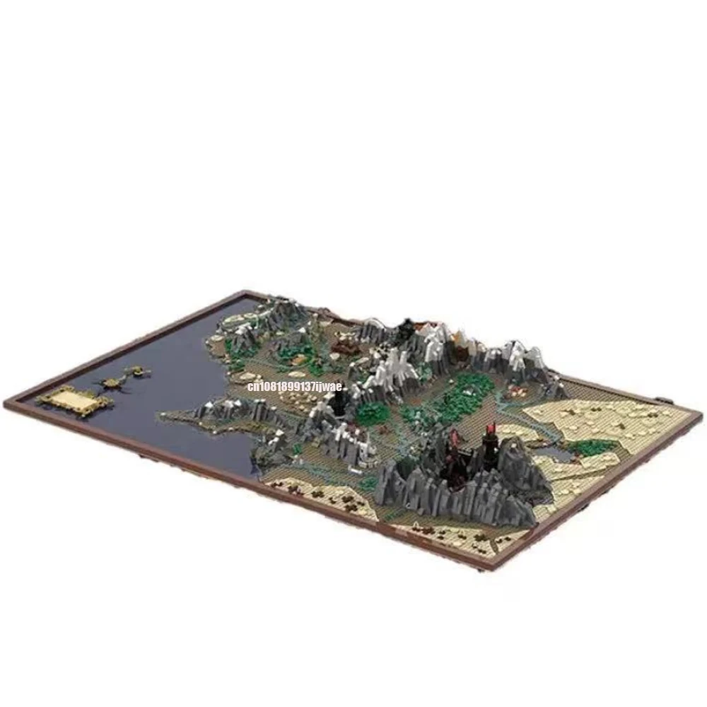 NEW 9129PCS MOC Lord of The Ringsed Movie UCS Middle Earth Map Model DIY creative ideas Child toy Birthday Gift Building blocks