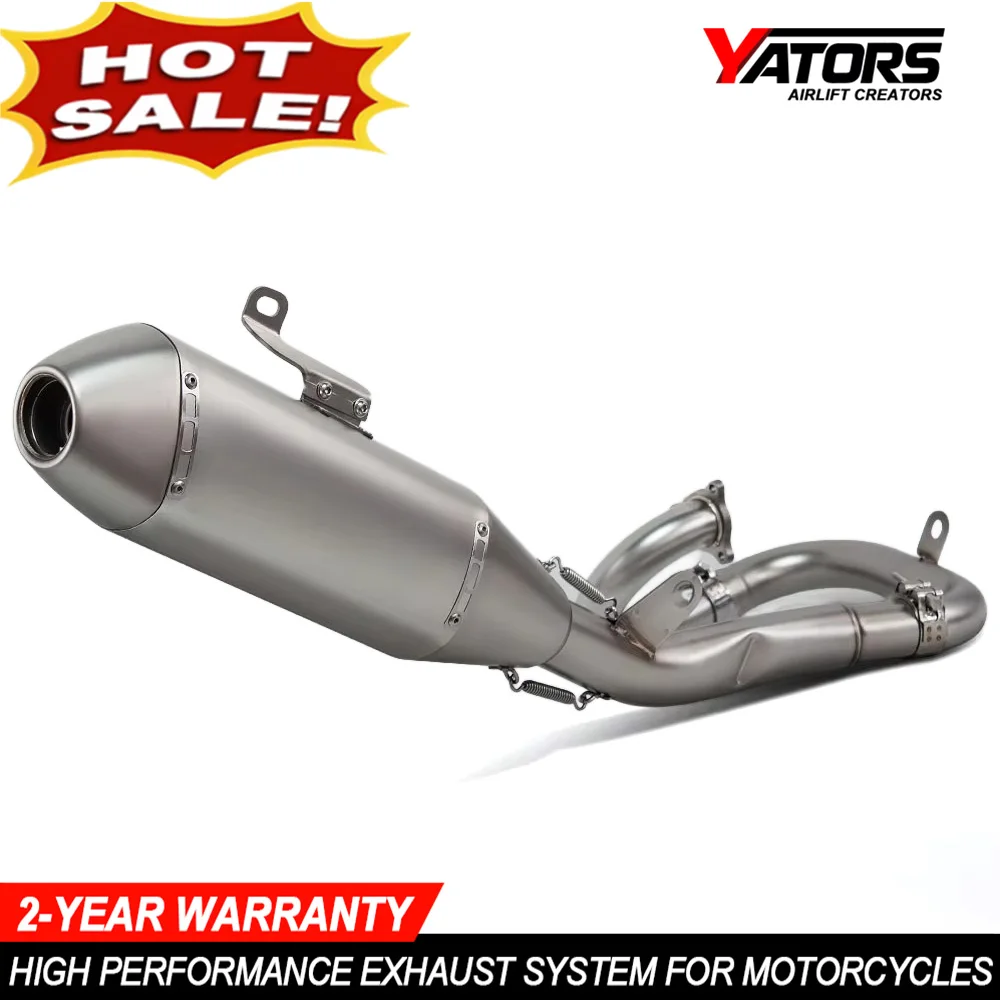 Motorcycle Full Exhaust System for Yamaha YZ450F 2017 2018 WR450F 2018 2019 Exhaust Front Tail Link Pipe Muffler Moto Escape