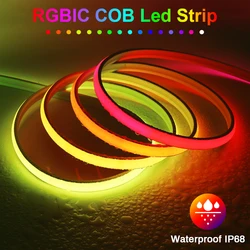 IP68 RGB IC direccionable Color de sueño tira de Led píxel alta densidad Flexible regulable a todo color RGB agua corriente WS2811LED luces