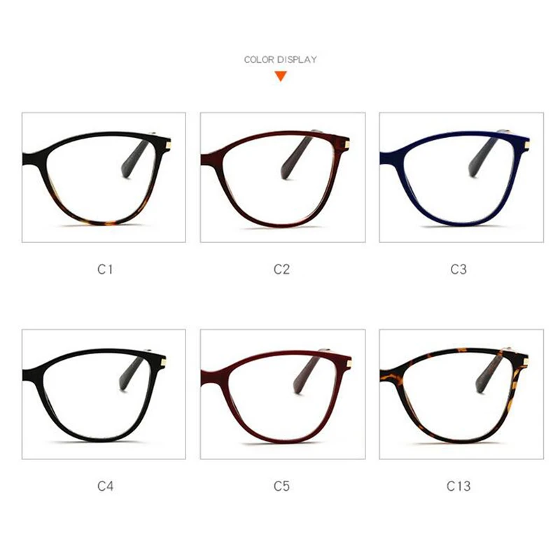 Black Leopard Frame Cat Eye Prescription Glasses Anti Blue Light/Photochromic/ Myopia/Hyperopia/Progressive/Bifocal Eyeglasses