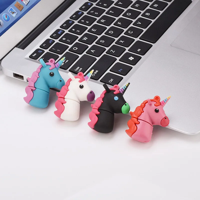 USB รูปสัตว์ขนาด64GB แฟลชไดร์ฟ USB 32 GB 16GB 8GB ไดรฟ์ปากกา4GB หน่วยความจำน่ารักขนาด128GB 256GB 512GB 1TB