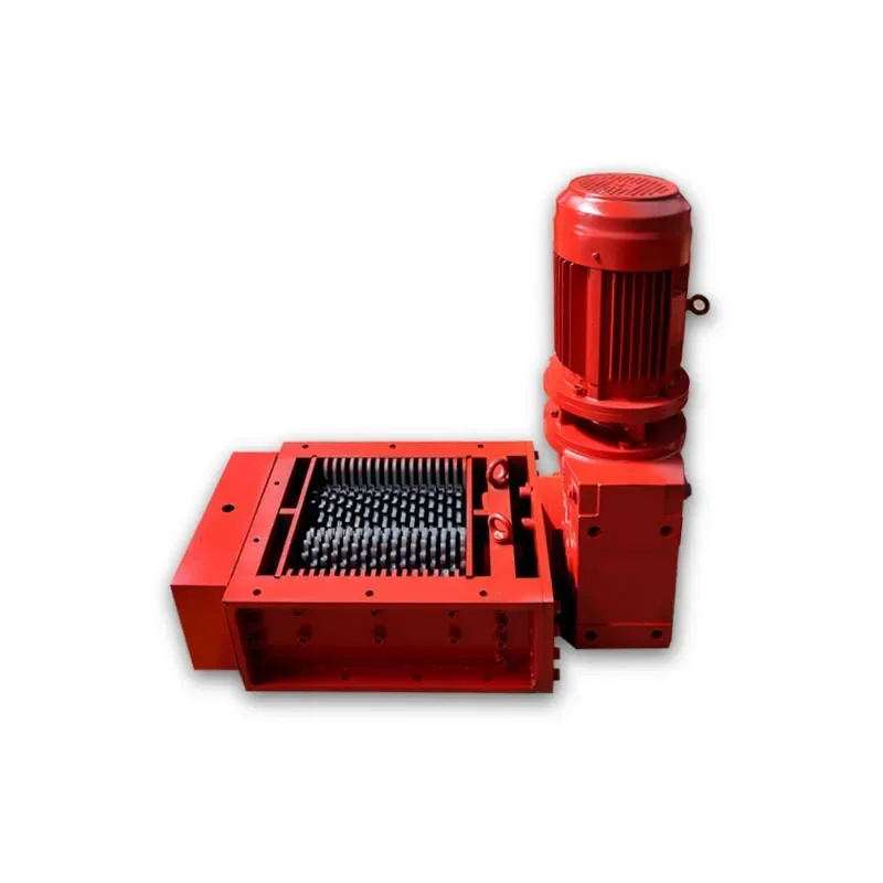 Small shredder straw industrial scraps shredding strong crushing tire wood rubber block shredder