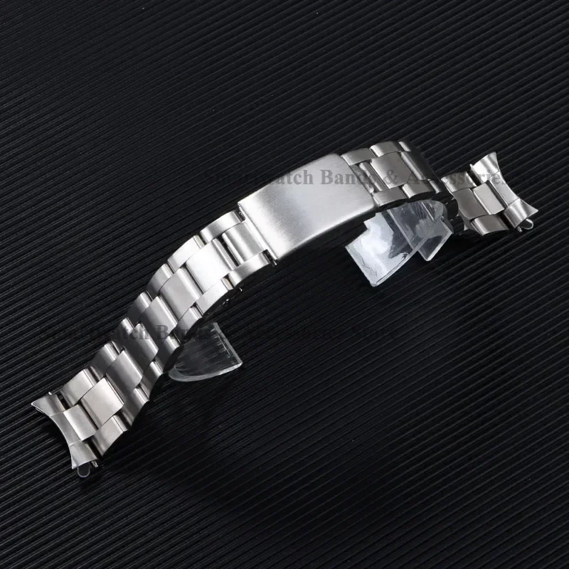 Curved End Metal Strap 13mm 17mm 18mm 19mm 20mm 21mm for Rolex for Water Ghost Strap Stainless Wrist Band Replacement Bracelet