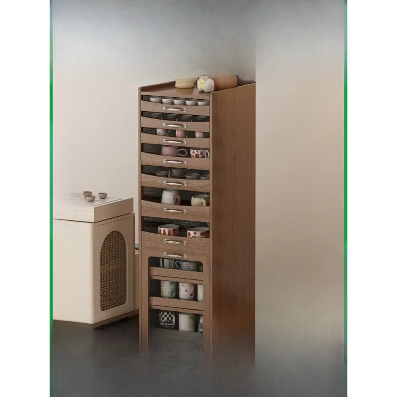 

Tea set storage Small teacup cabinet table Side cabinet