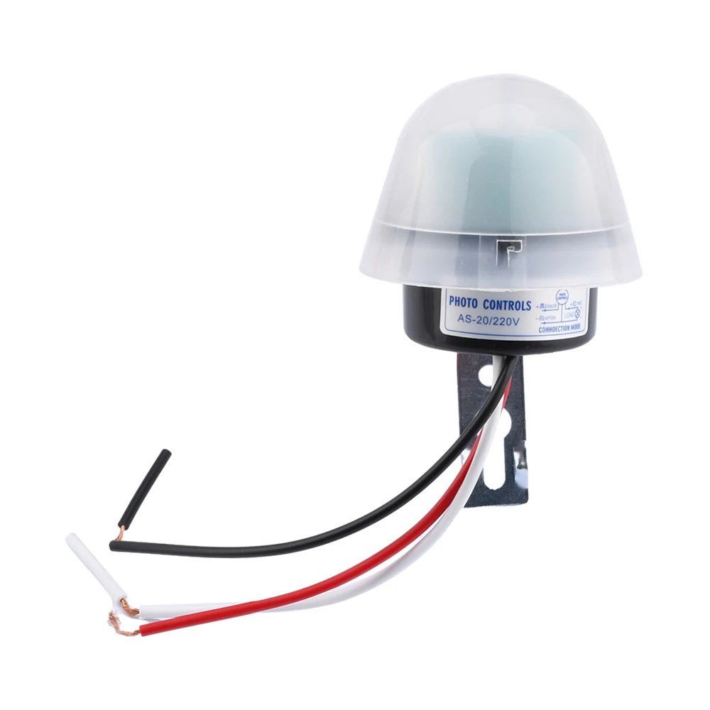 Automatic On Off Photocell Street Light Switch DC 12V AC 110V 220V Waterproof Photo Control Sensor Switch Power Supply