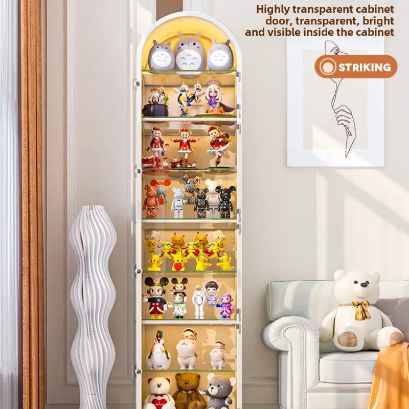 Doll plush storage bucket, children's doll transparent display cabinet, cloth doll large-capacity storage basket artifact