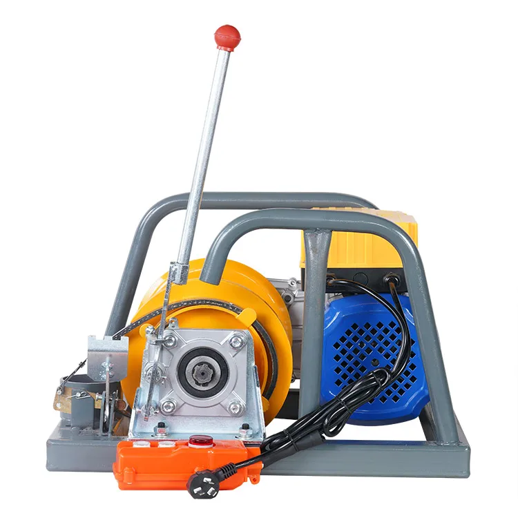 220v Single Phase Voltage 12-200m Wire Rope Parallel Clutch Electric Winch for Traction Lifting