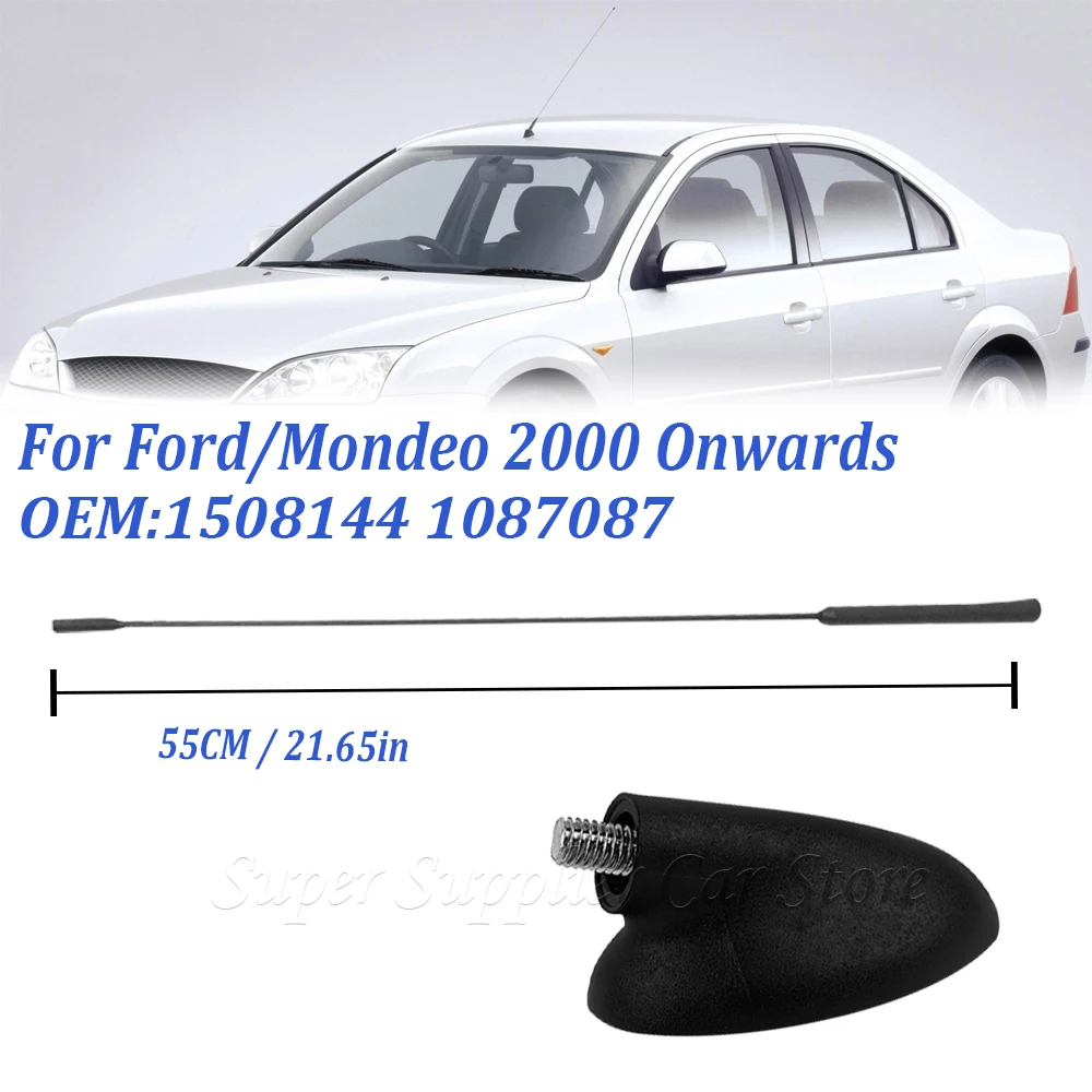 1087087 1508144 For Ford Focus MK1 MK2 Fiesta Mercury Cougar Mondeo Car Roof Radio Antenna Aerial Base Mast Seal Rod Rubber