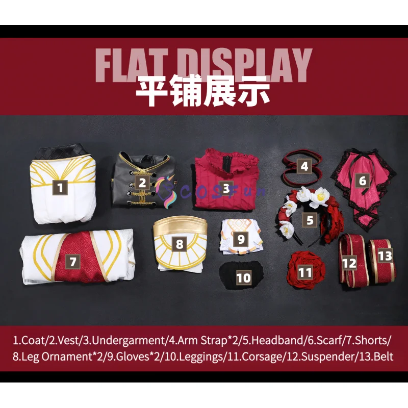 لعبة كلير سبكور: إكسبيديشن 33 مايل أزياء تنكرية لحفلة الهالوين ملحقات موحدة رائعة مجموعة كاملة من COSFun #6