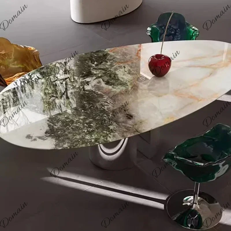XX Luxury Fashion Dining Table Restaurant Service Nordic Space Saving Dining Table Creative Side Mesas De Jantar Kitchen Furnitu