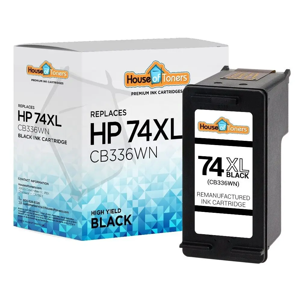 Para HP 74XL CB336WN negro para Photosmart C4200 C4280 C4300 C4380 C4400 C4450