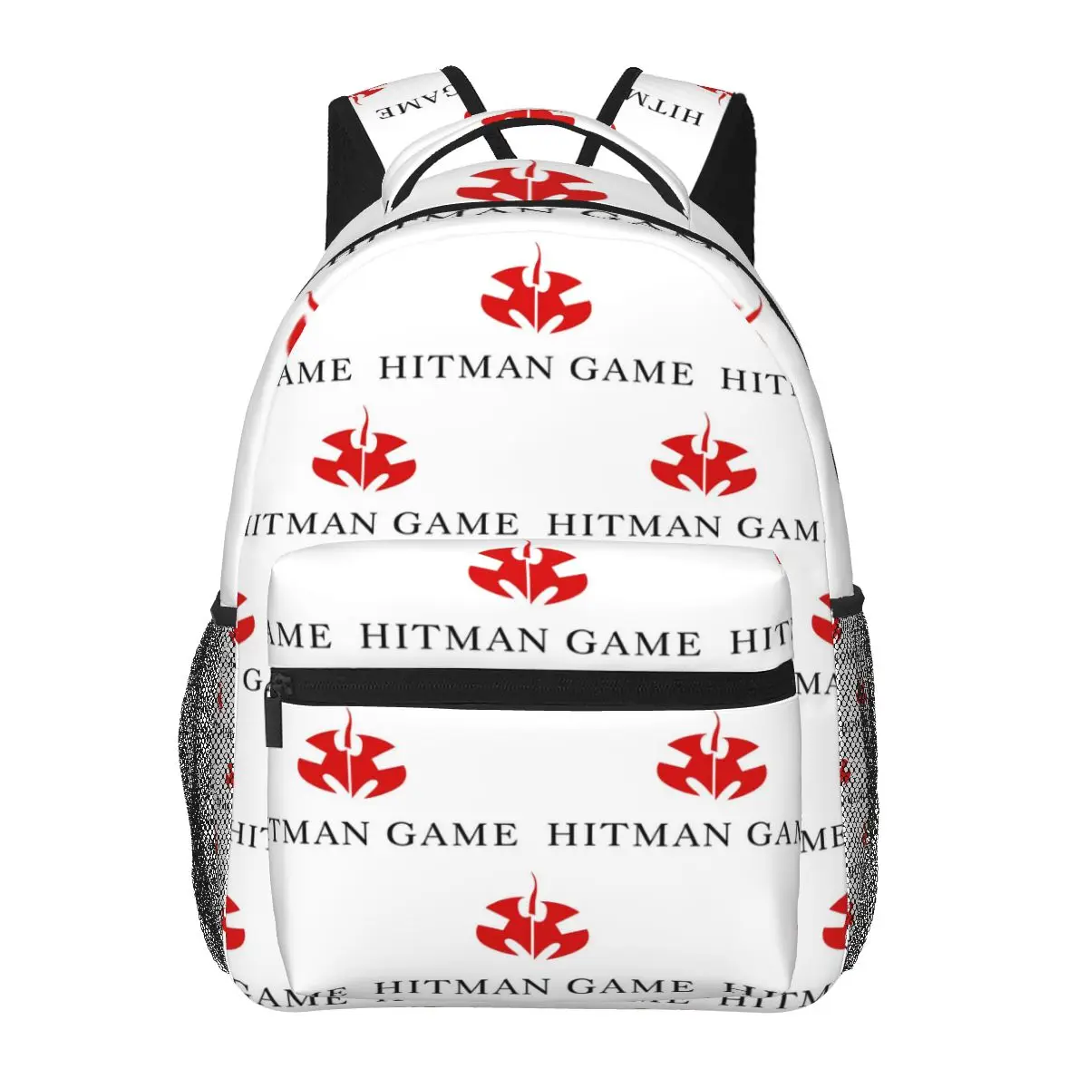Hitman Logo Agent 47 Otto Ort-Meyer Symbol Student Backpack School Bag Hiking Daypack for Men Women Fashion Bookbag Shoulder Bag