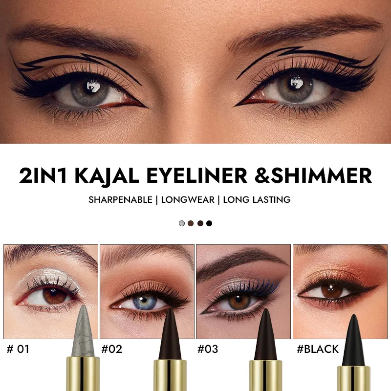 MISS ROSE Multicolor Eyeliner Gel Pen Long-Lasting Waterproof Smudge-Proof Rich Color Eye Liner Pencil Cosmetic Makeup