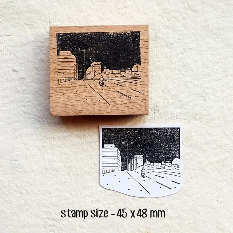 ختم خشبي لسكرابوكينغ كابينغ للرؤية الليلية 7 أنواع سجل القصاصات المجلات الطوابع الخشبية #6