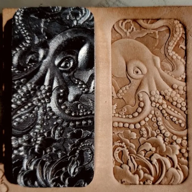 

Персонаж мультфильма/штамп осьминога 57x46/62x44/77x35 мм - 3D-форма для тиснения из алюминиевого сплава для изделий из кожи | Инструмент «сделай сам» Cool Press