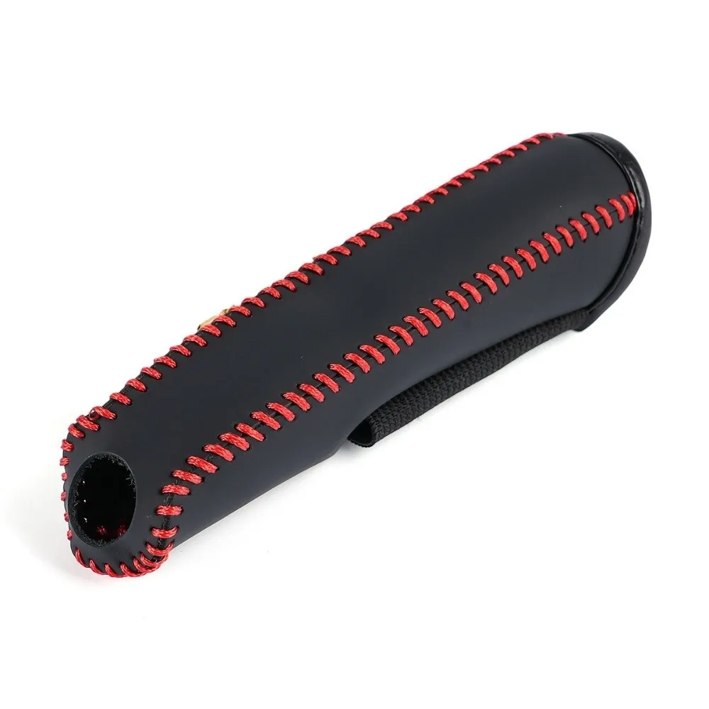 Leather Car Handbrake Cover Hand Brake Protection Anti-Slip Hand Brake Grips Cover Wear-resistant