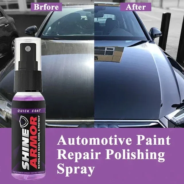 Car Polishing Spray Ceramic Coating Nano Crystal Coating Car Surface Hydrophobic Agent Shiny Car Body Auto Wax Polishing Care