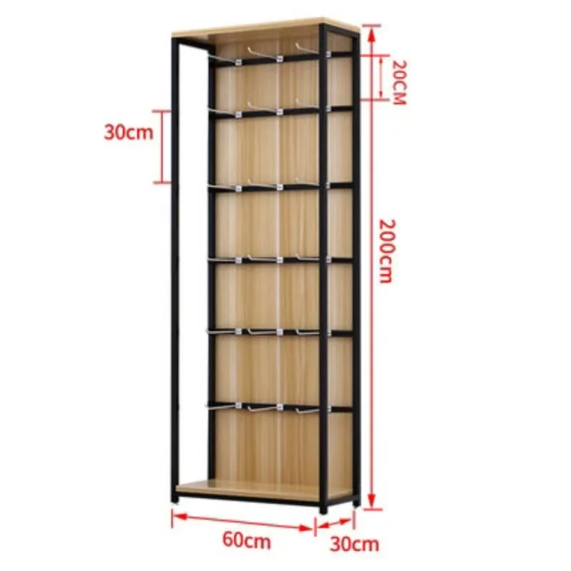 Supermarket shelf display cabinet slippers mobile phones stationery accessories accessories hook racks convenience store snack