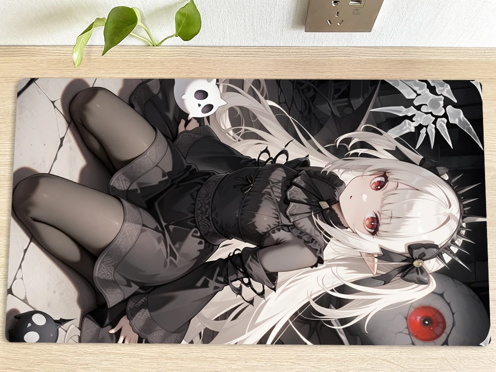 

YuGiOh Table Playmat A-Bao A Qu, The Lightless Shadow TCG CCG Коврик для торговых карточных игр Коврик для мыши Игровой игровой коврик 60x35 см