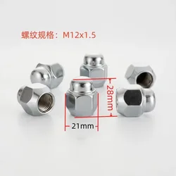 1pc 52950 14140 Wheel Lug Nuts Hub Screws for Hyundai KIV Series M12x1.5 Hex 21mm Thickness 28mm