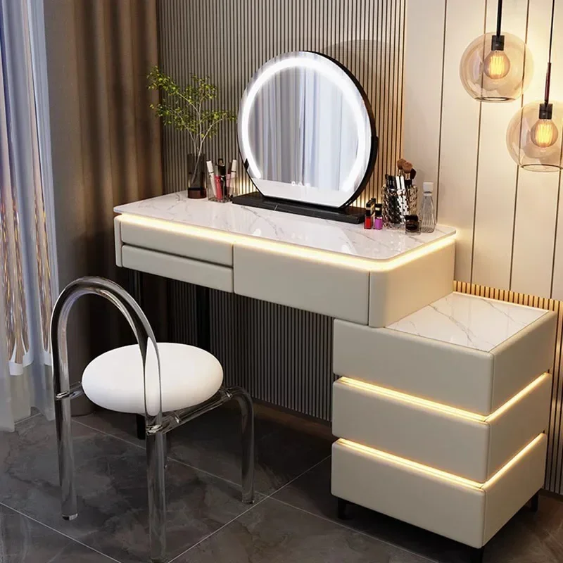 Modern Luxury Dressing Table Drawers Bedrooms Makeup Vanity Nordic Organizer Dressing Table Mirror Meuble Bedroom Furnitures