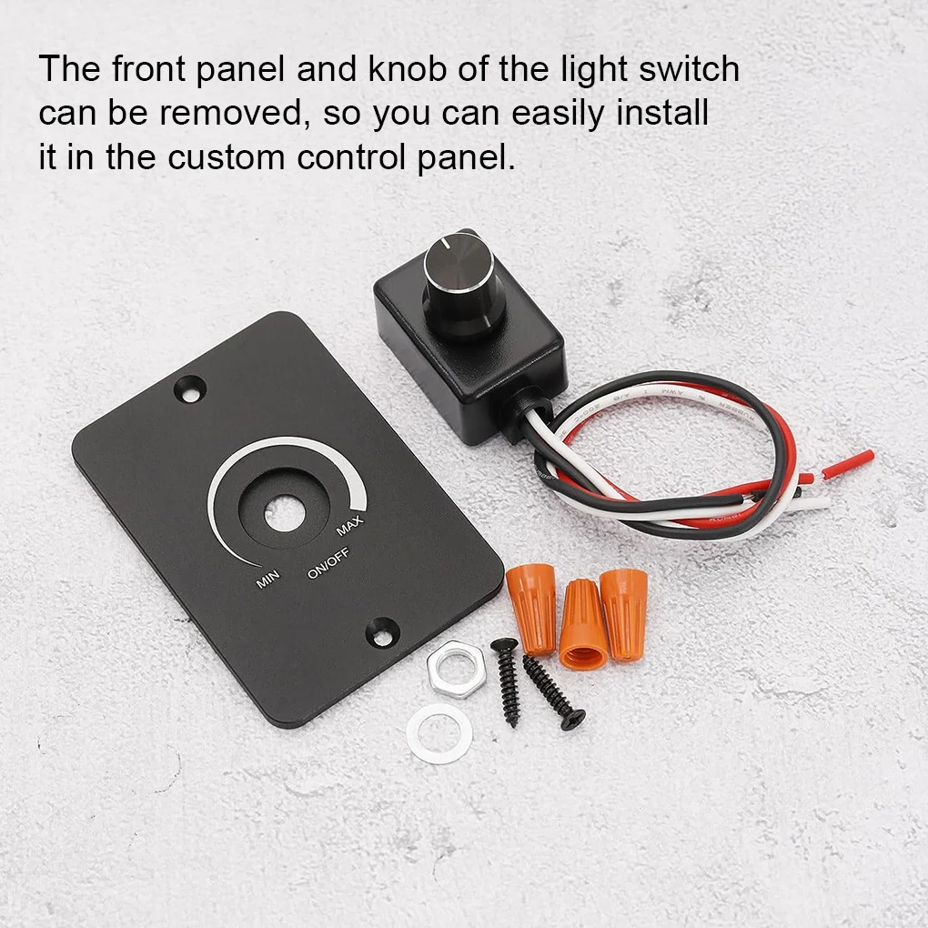 FunctionaL Switch For Easy Installation And Maintenance Of 12V Lights Durable Compatible Rotary Knob