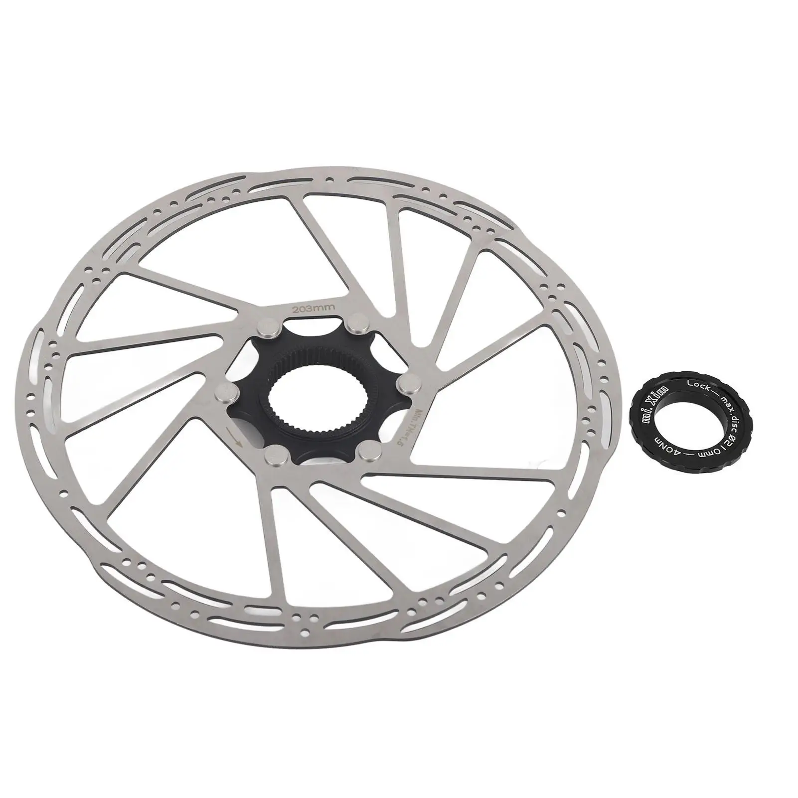 

203mm Premium Metal for bike Brake Rotor - Rustproof Disc Brake for Superior Stopping Power