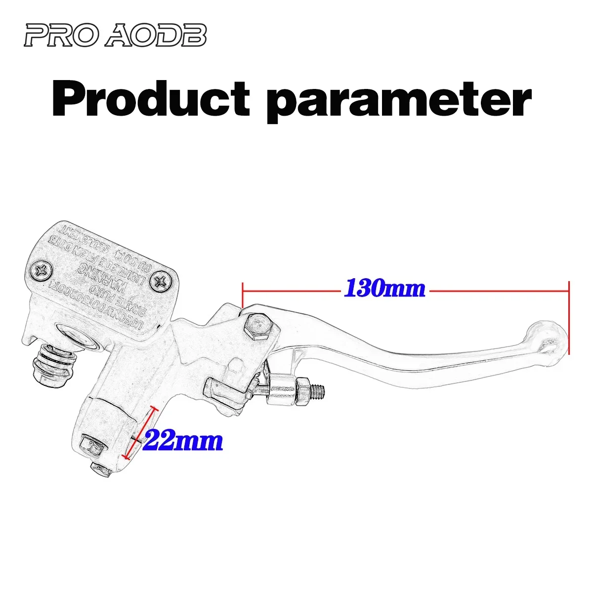 Para HONDA CR125R CRF250R 250X CRF450X CRF 450R 2005-2021 accesorios de motocicleta manillar cilindro maestro de freno palancas de embrague