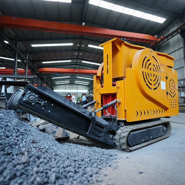 Customized Best Selling Mobile Lime Concrete Small Stone Crusher Mobile Quarry Crusher Stone Hydraulic Crawler Mobile Stone Crus