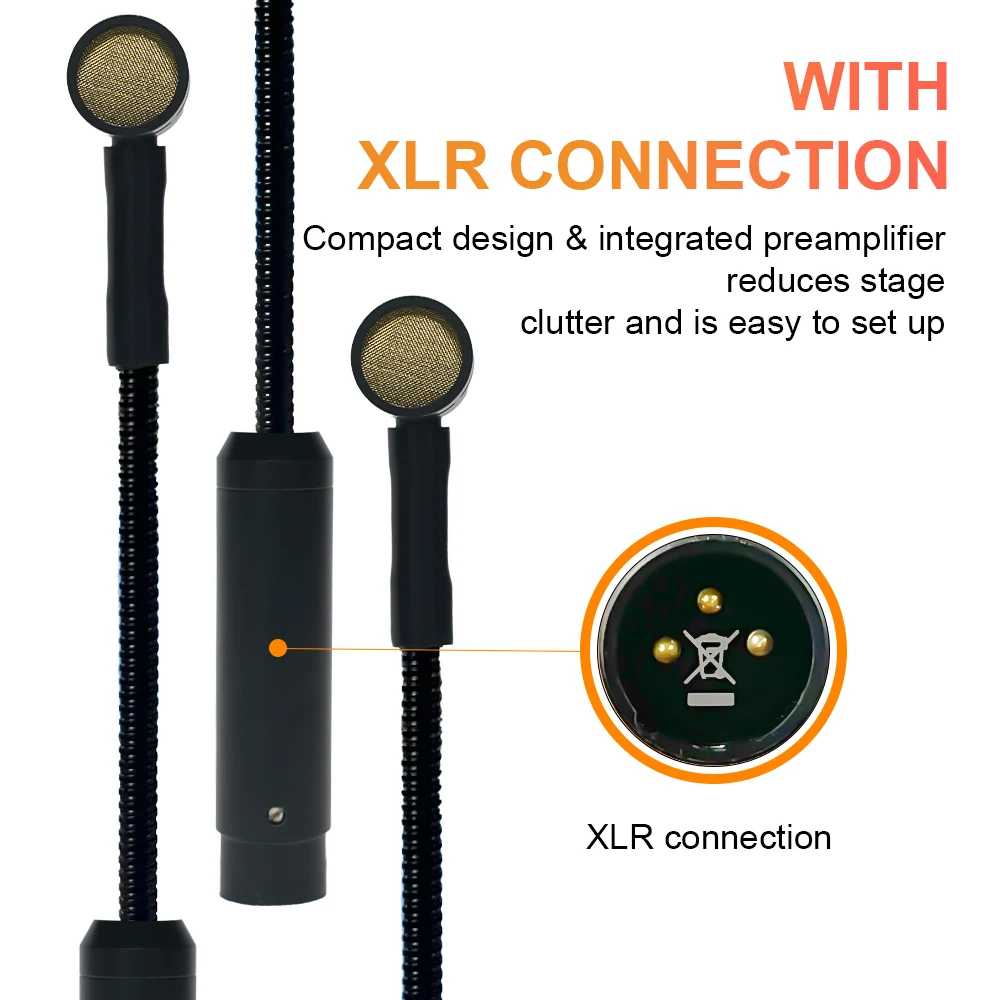 ميكروفون الطبل T98 D/V معدات تسجيل الميكروفون المكثف مناسبة للعروض الخارجية وإعادة الأماكن الداخلية #2