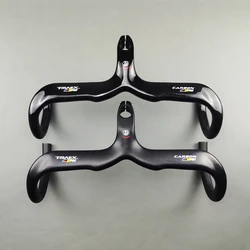 Guidon intégré en carbone pour vélo de route, support d'ordinateur GPS, 28.6mm, 380mm, 400, 420/440, nouveau