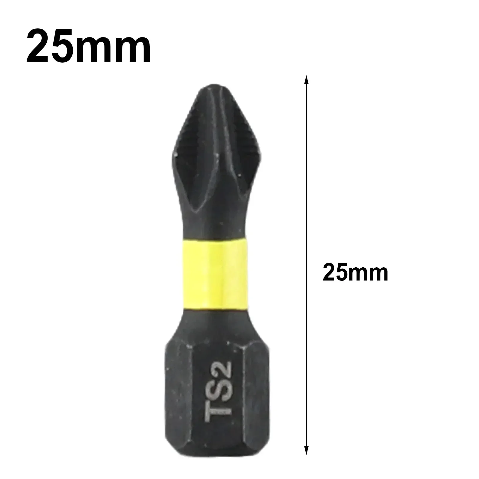 Cross Magnetic Bit Screwdriver Bit Wind Batch 6.35mm Hex Batch Head Black Electric Hand Drill Hand Drill Hex Shank