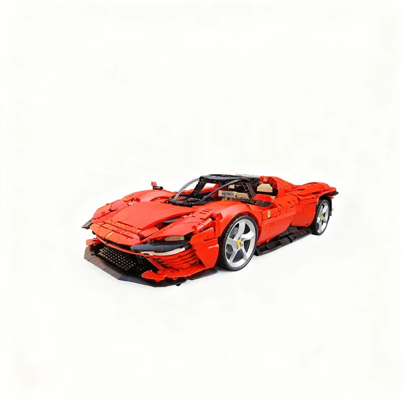 4433pcs MOC Technical Extra Pimped Ferraried Daytona SP3 Model Building Blocks Christmas Gift Birthday Art 3D Collection Craft