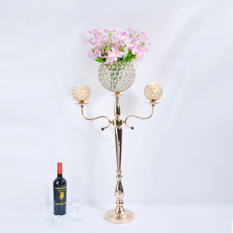 *-*Christmas crystal candle holder room scented candle holder birthday party decoration luxury wedding decoration ornament.
