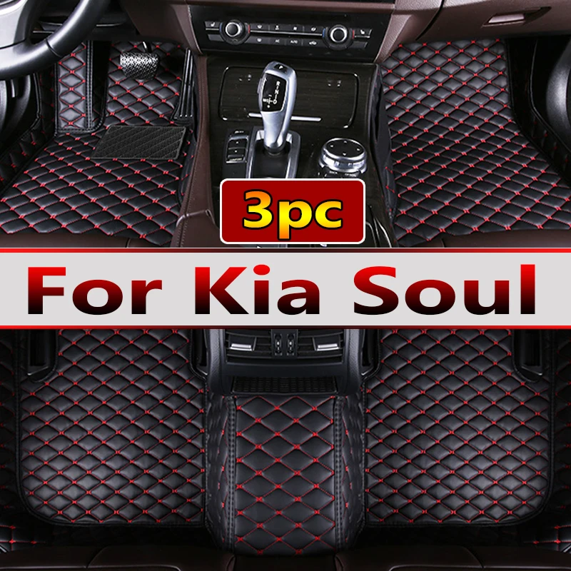 

Carpets For Kia Soul 2016 2015 2014 2013 2012 2011 2010 Auto Styling Interior Decoration Leather Car Floor Mats Pedal Rugs