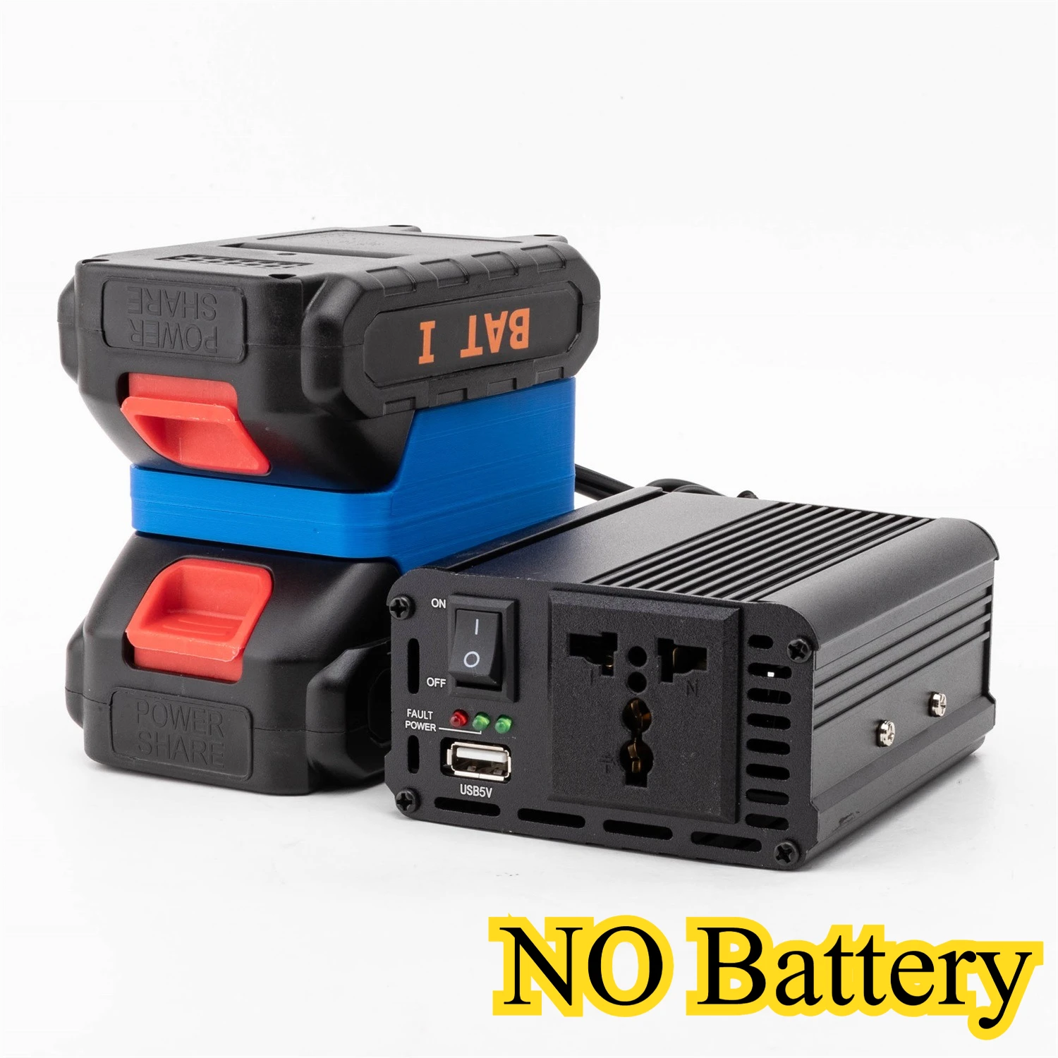 For Makita 18V Dual Battery USB 200W 220V-240v Power Inverter Socket Adapter Portable Power Supply Compact Power Inverter