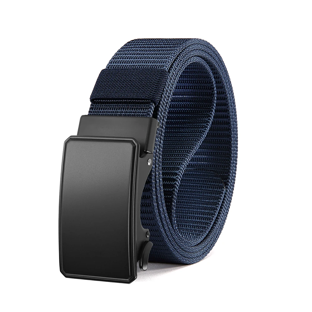 Men's Elastic Metal Automatic Buckle Tactical Belt
