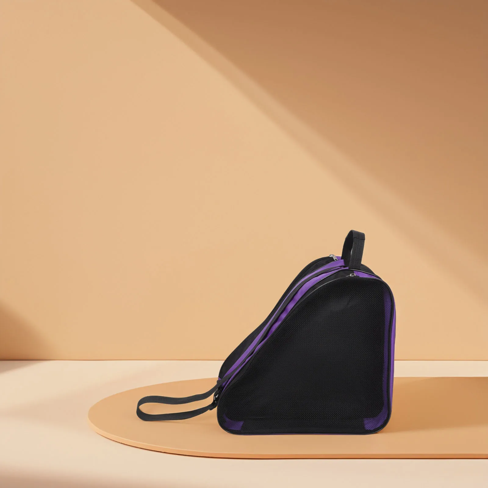 

2Pcs Roller Skate Bags Triangle Shape Portable Lightweight Shoulder Strap Storage Pouch Large Capacity Skates Organizer Travel