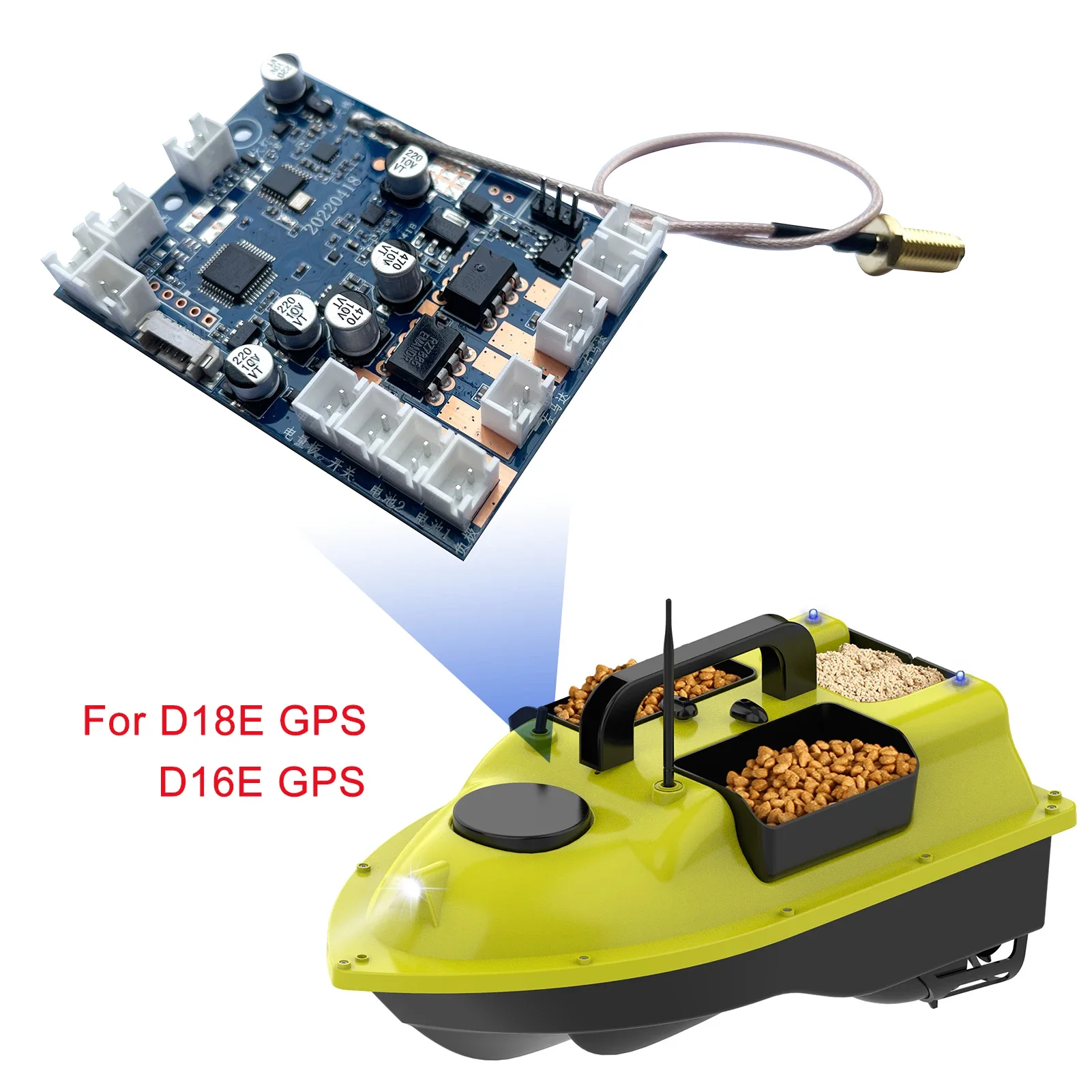 

Для 16-точечного GPS-пульта дистанционного управления, сменные аксессуары для материнской платы для рыбацкой лодки, детали для рыбацкой лодки