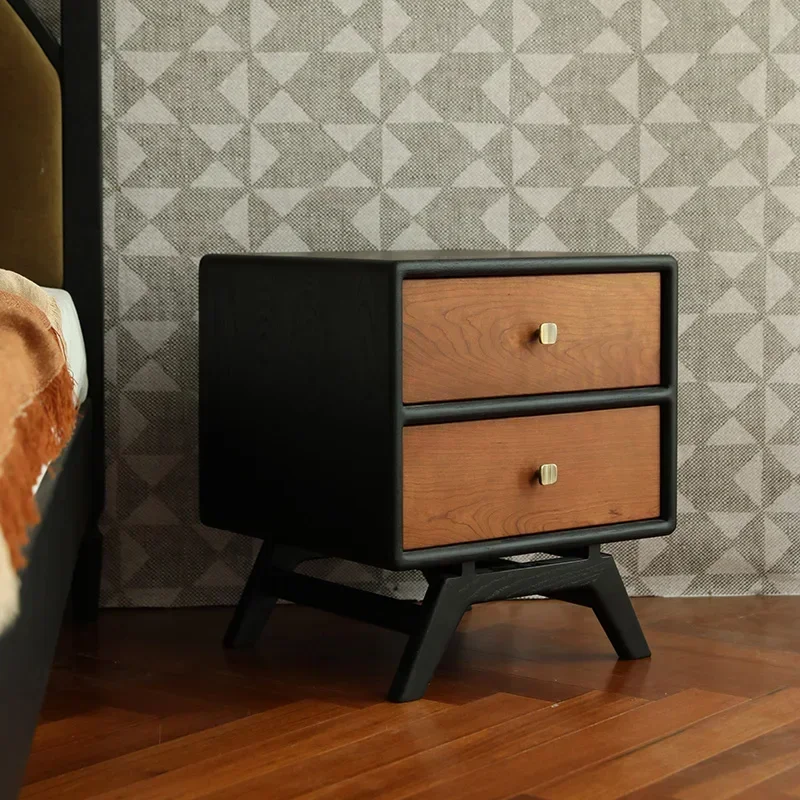Rattan Vintage Nightstands Organizers Luxury Italian Modern Multifunctional Bedside Table Design Rustic Nachttisch Furnitures