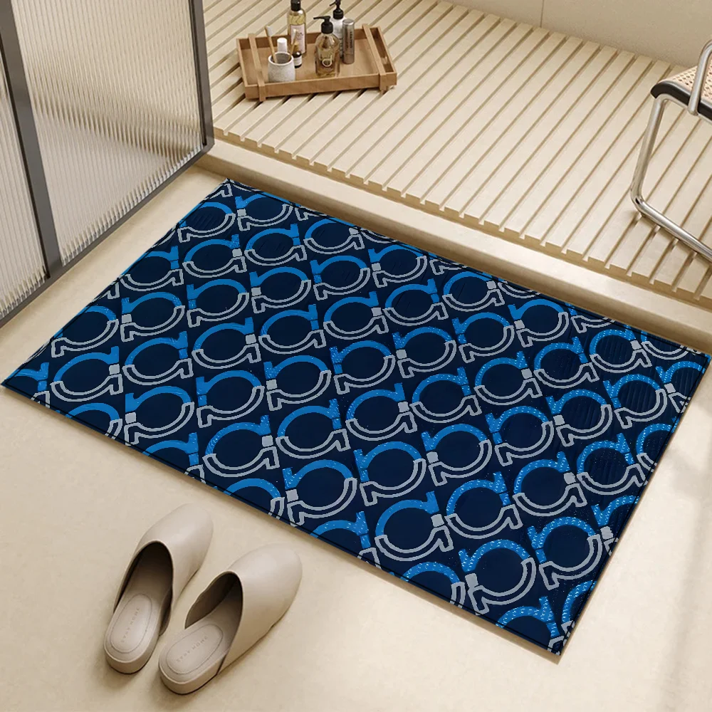 Ferragamos Entrance Mat for Hallway on the Floor Cute Carpet Modern Home Decoration Accessories Bathroom Foot Mat Customized