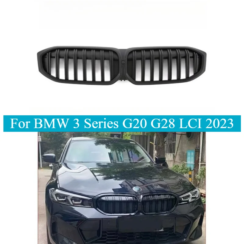 

For BMW 3 Series G20 G28 LCI 2023 Grille Kit Choose Dual Single Slat 3 Color Starry Sky Design Easy Installation OEM Quality