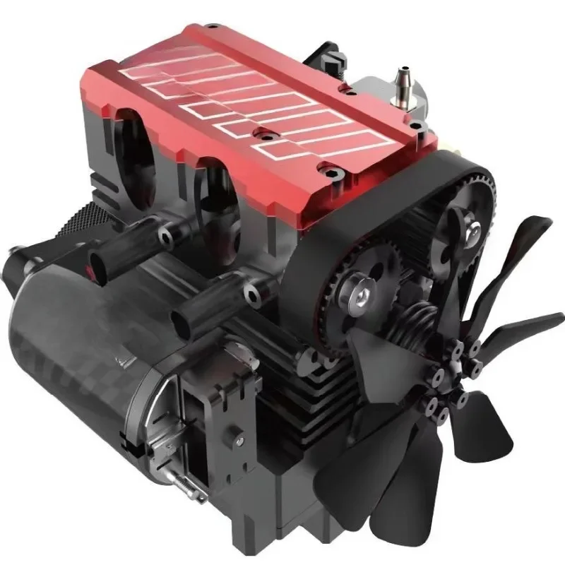 Engine, four-stroke two-cylinder methanol engine assembly model