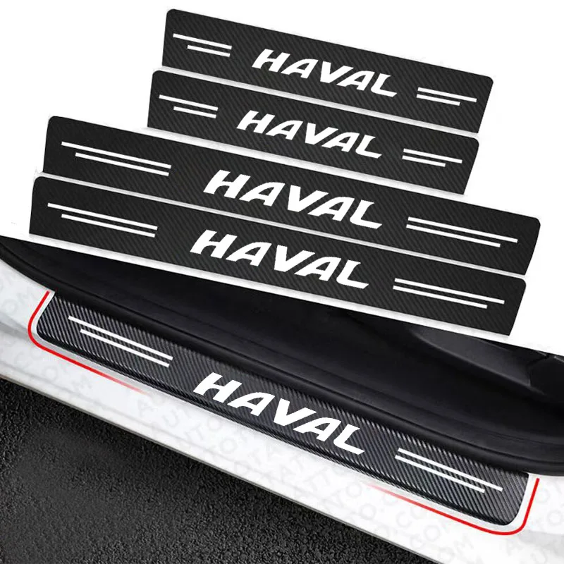

Carbon Fiber Car Trunk Bumper Protective Sticker Anti Scratch For Haval H1 H2 H3 H6 H7 H9 M6 F7X Jolion Great Wall Accessories